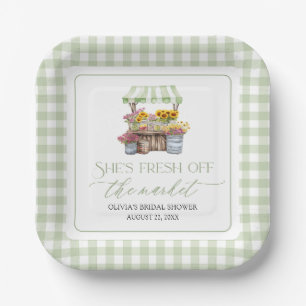 Assiettes En Carton Fraîchement sortie du marché Mariage Fête de march