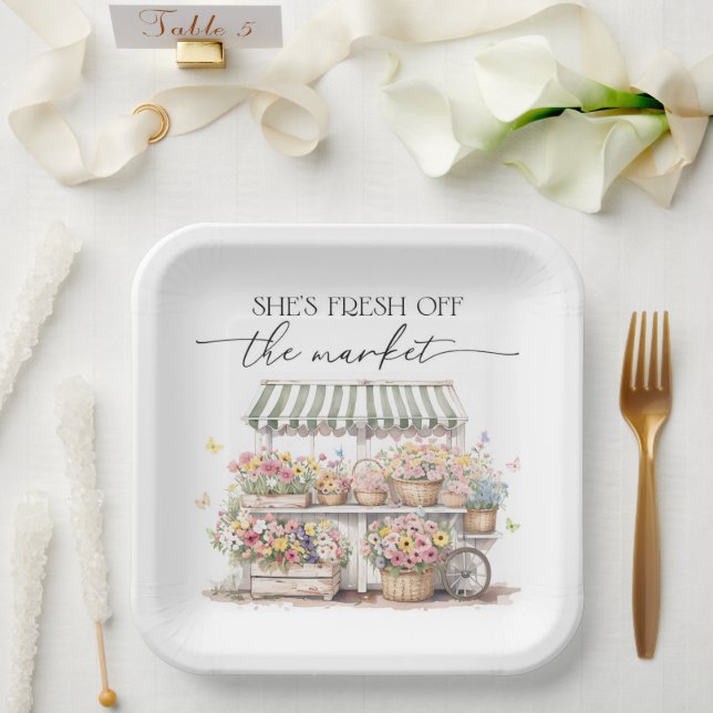 Assiettes En Carton Frais Éclos sur le Marché : Baby Shower (Mariage)
