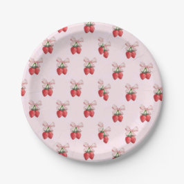 Assiettes En Carton Fraise