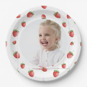 Assiettes En Carton Fraise 1er anniversaire Berry First Photo