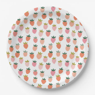 Assiettes En Carton Fraise mignonne