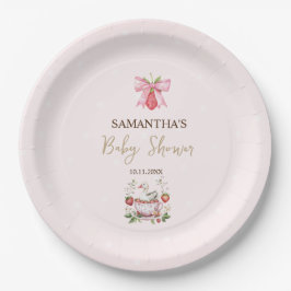 Assiettes En Carton Fraise, Oie, Baby shower des points de cabot