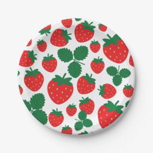 Assiettes En Carton Fraises