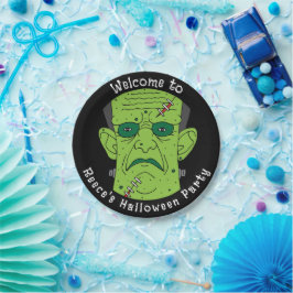 Assiettes En Carton Frankensteins Monster Kids Halloween Party