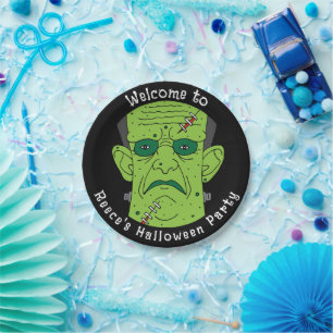 Assiettes En Carton Frankensteins Monster Kids Halloween Party
