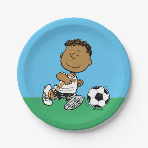 Assiettes En Carton Franklin Jouer Au Football