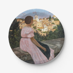 Assiettes En Carton Frederic Bazille - La robe rose