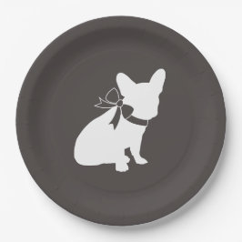 Assiettes En Carton French Bulldog Theme Party - Baby shower neutre