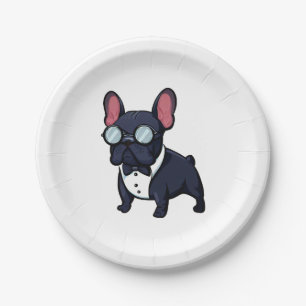 Assiettes En Carton Frenchie The Gentlemen