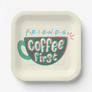 Assiettes En Carton FRIENDS™ Café d'abord
