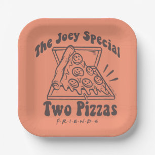 Assiettes En Carton FRIENDS™ Citation Pizza Joey