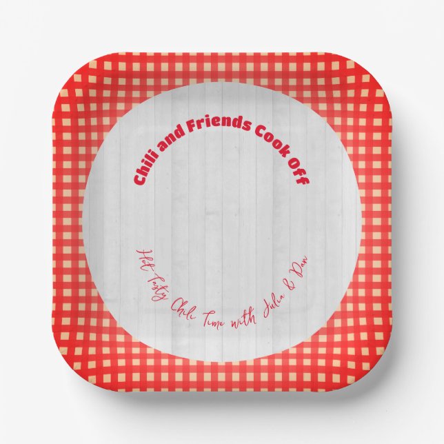 Assiettes En Carton Friendsgiving Potluck Chili Cook Off Thanksgiving (Recto)