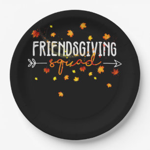 Assiettes En Carton Friendsgiving Squad Thanksgiving Friend Friend