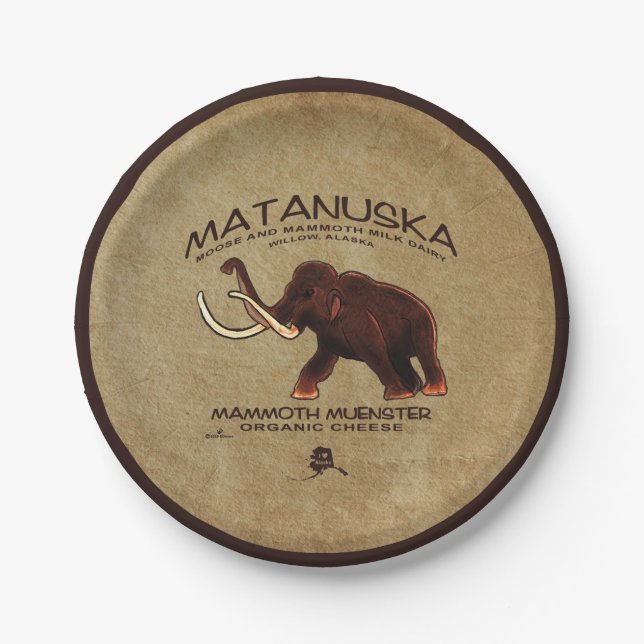 Assiettes En Carton Fromage de menster Matanuska Mammoth (Devant)