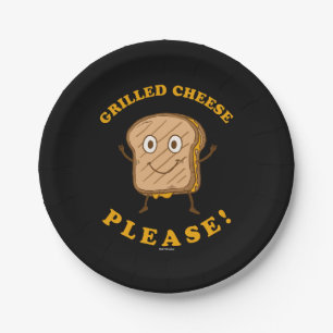 Assiettes En Carton Fromage Grillé S'il vous plaît