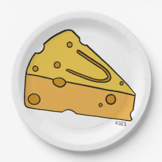 Assiettes En Carton Fromage Mignon Rieur