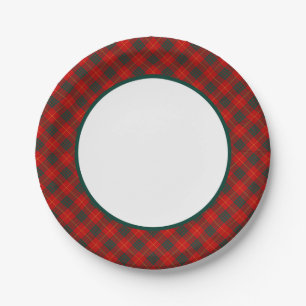 Assiettes En Carton Frontière de tartan de Cameron de clan