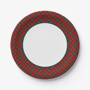 Assiettes En Carton Frontière de tartan de clan de MacGregor