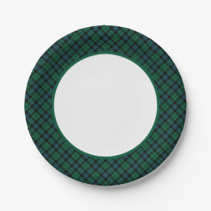 Assiettes En Carton Frontière de tartan de clan de MacKay