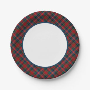 Assiettes En Carton Frontière de tartan de clan de MacPherson