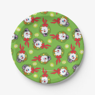 Assiettes En Carton Frosty the Snowman™   Crème Frosty Holiday