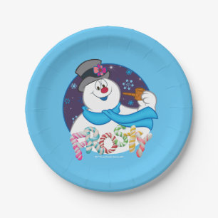 Assiettes En Carton Frosty the Snowman™ Nom du Sucre de canne colo