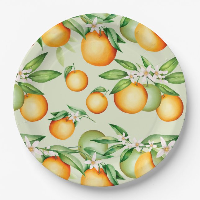 Assiettes En Carton Fruit (Devant)