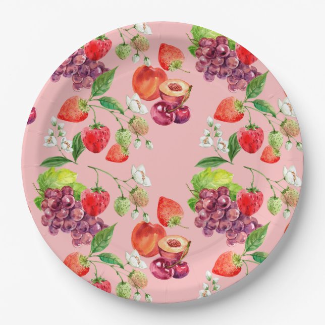 Assiettes En Carton Fruit (Devant)