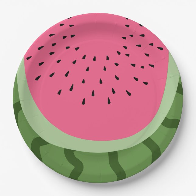 Assiettes En Carton Fruit Watermelon (Devant)