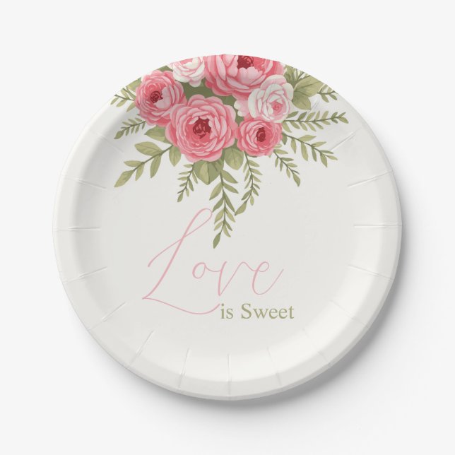 Assiettes En Carton Fuchsia Dream (Devant)