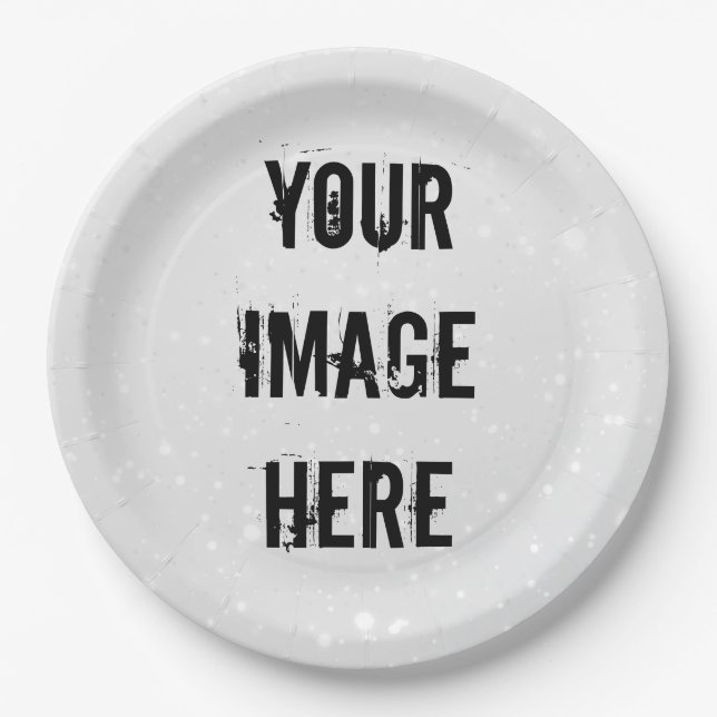 Assiettes En Carton Fully Customizable Paper Plate (Devant)