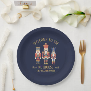 Assiettes En Carton Fun Bienvenue à Nuthouse Nutcracker Noël