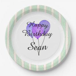 Assiettes En Carton "Fun Prints"_Balloons-Party-Monogrammes-Anniversai