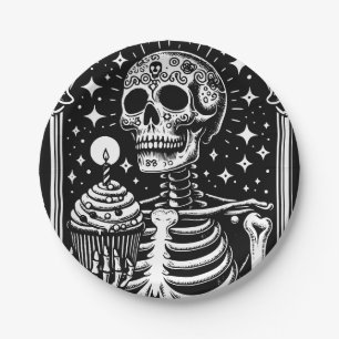 Assiettes En Carton Funny Anniversaire Tarot gothique