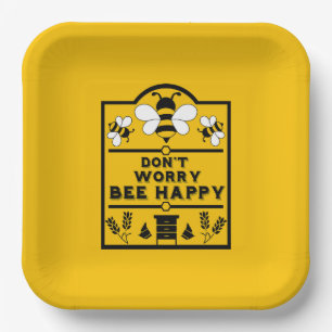 Assiettes En Carton Funny Apiary Honey Farmer