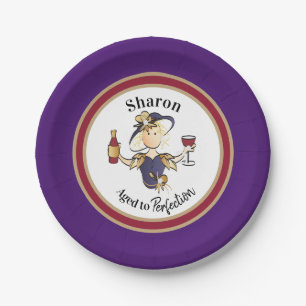 Assiettes En Carton Funny Classy Sassy Personnalisée pour son annivers
