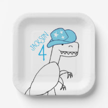 Funny Cowboy Trex Dinosaur Anniversaire de enfant
