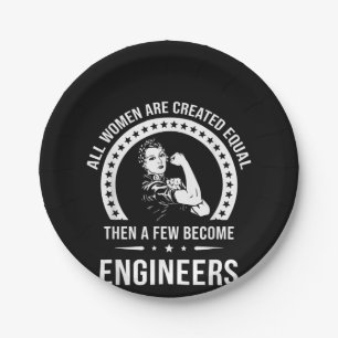 Assiettes En Carton Funny Engineer For All Women
