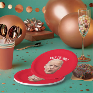 ASSIETTES EN CARTON FUNNY JOE BIDEN ANNIVERSAIRE DE FÊTE PLAQUES