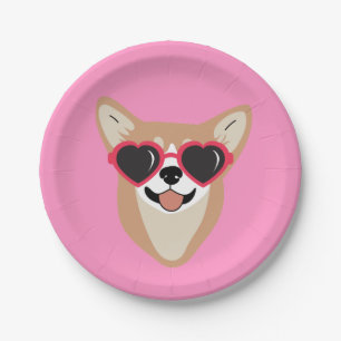 Assiettes En Carton Funny Pembroke Welsh Corgi