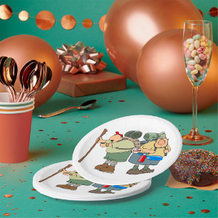 Assiettes En Carton Funny Randonneurs Outdoor Adventure Camping Humour