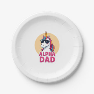 Assiettes En Carton Funny Unicorn Dad Laufey Men Father's Day Christma