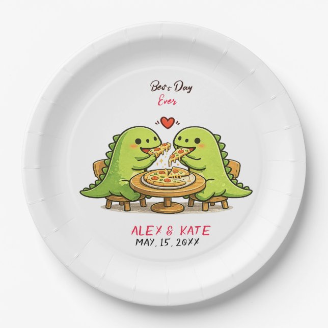 Assiettes En Carton Funny Wedding  (Devant)