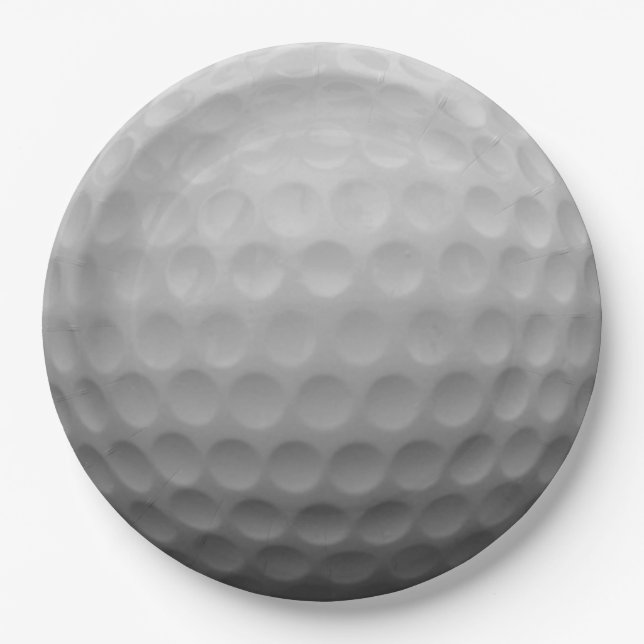 Assiettes En Carton [fuzzy]balle de golf (Devant)