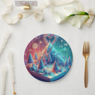 Assiettes En Carton Gala de Noël