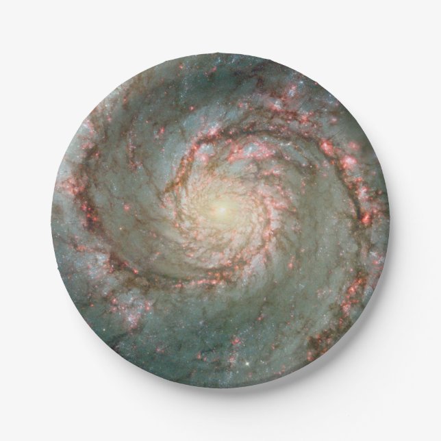 Assiettes En Carton Galaxie de tourbillon (Devant)