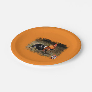 Assiettes En Carton Gallo/Galo/Rooster