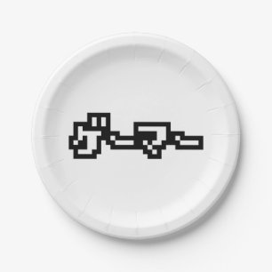 Assiettes En Carton Gamer Japonais ゲ ー マ  Langue Nihongo