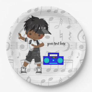 Assiettes En Carton garçon Hip hop