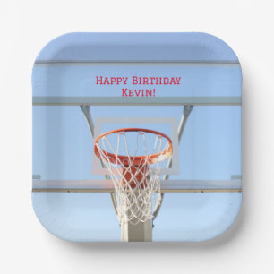 Assiettes En Carton Garçons Anniversaire Fête Basketball